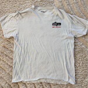 Classic White Men's Tee with Graphic Print